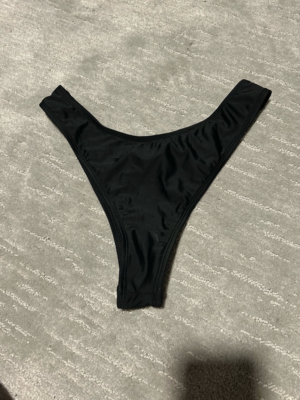 Black Thong Bikini Bottom Swimsuit